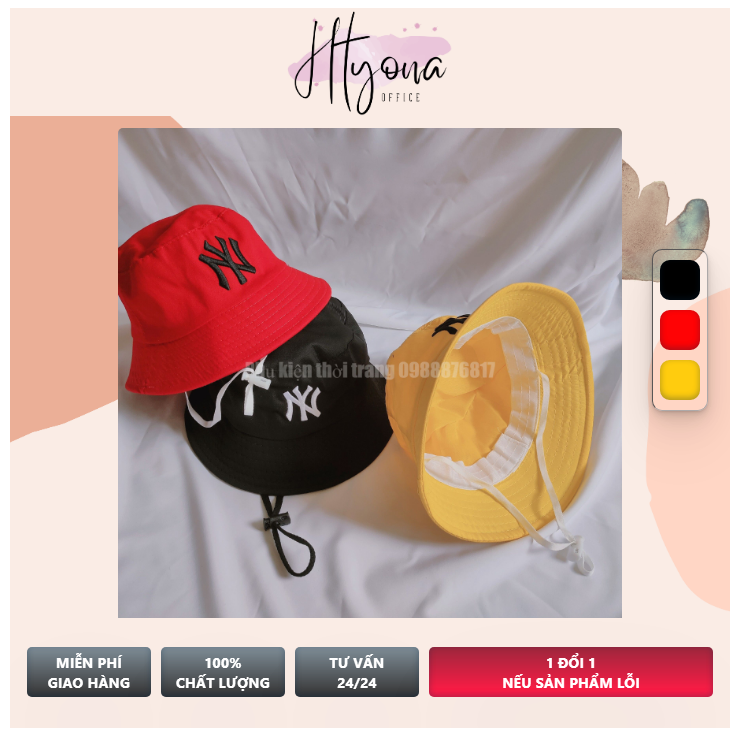 Nón bucket - mũ trẻ em nyy giá rẻ