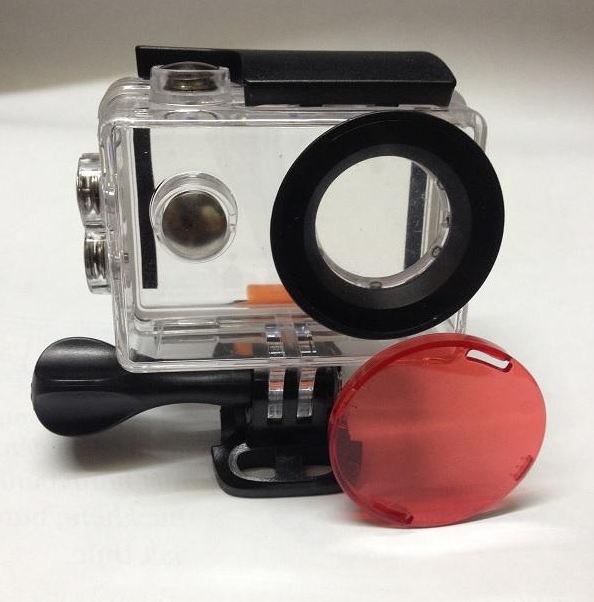Kính lọc đỏ cho camera hành trình EKEN h9r, camera hành động eken h9r