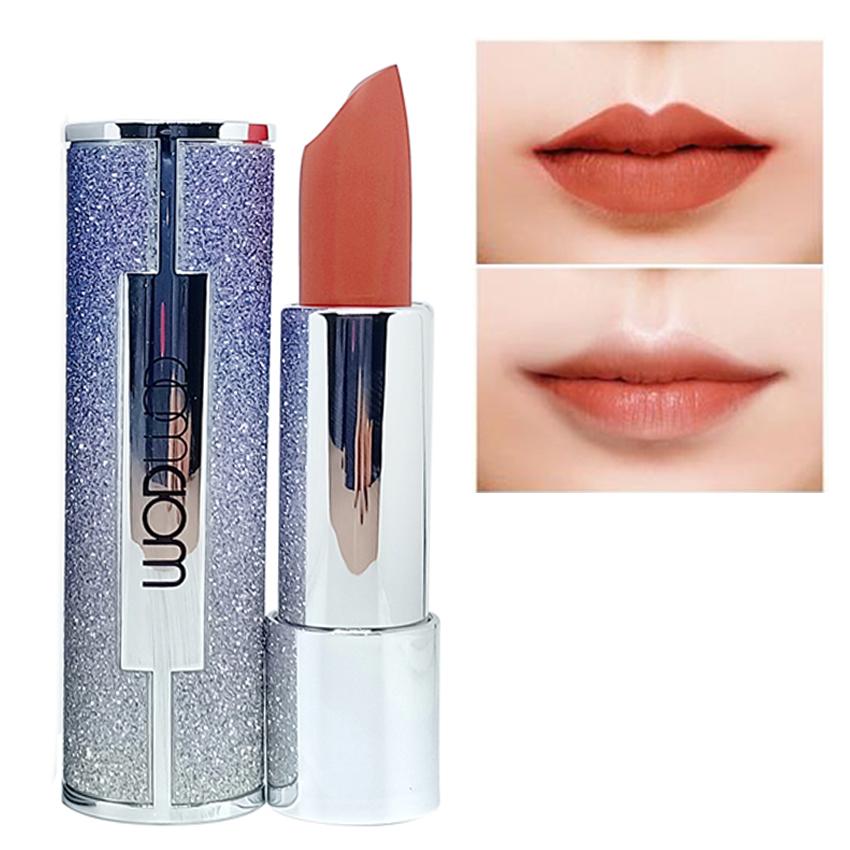 [Cam Đất] Son siêu Lì cam đất  WODWOD Diamond lipstick không trôi Hàn Quốc