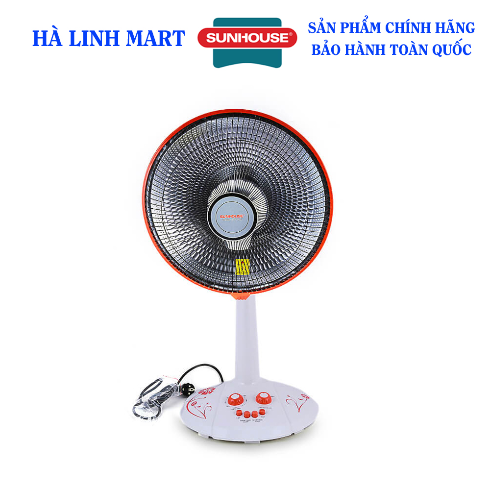 Quạt sưởi halogen sunhouse shd7006 - quạt sưởi ấm có công suất 1000w, bảo hành 12 tháng