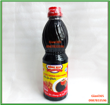 Nước tương xì dầu Bông Mai chai 500ml