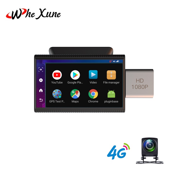 Camera hành trình trước và sau ô tô fullhd whexune f8, 4g, wifi, 3 inch - hệ điều hành: android 8.1 - hàng nhập khẩu bảo hành 12 tháng