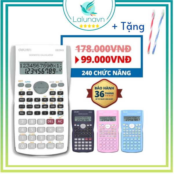 Máy tính học sinh kỹ thuật deli d82ms lalunavn - b21