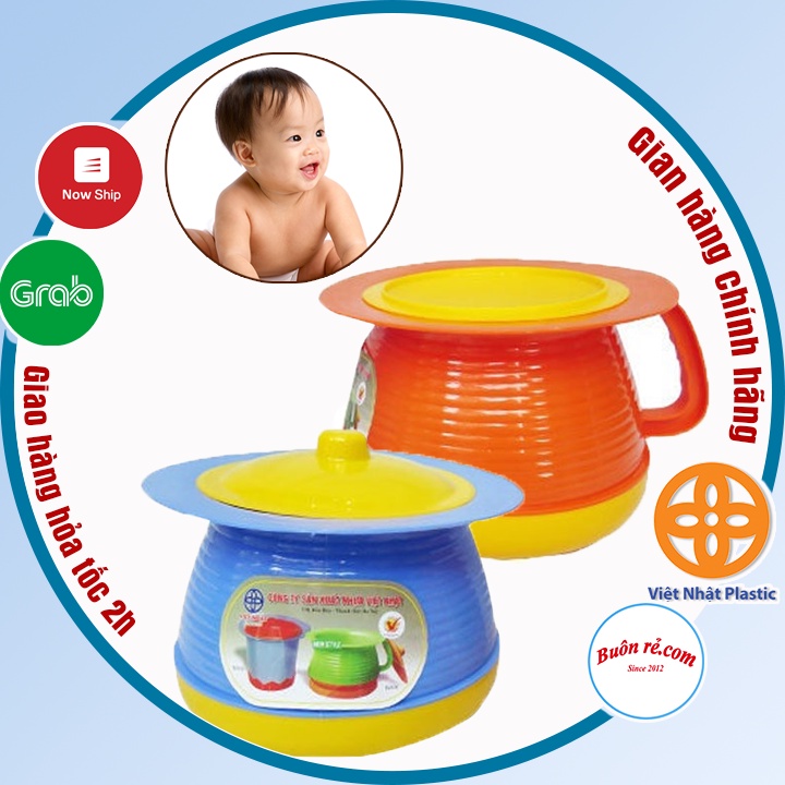 Bô vệ sinh cho bé nhựa Việt Nhật , Bô cua cho bé có nắp đậy