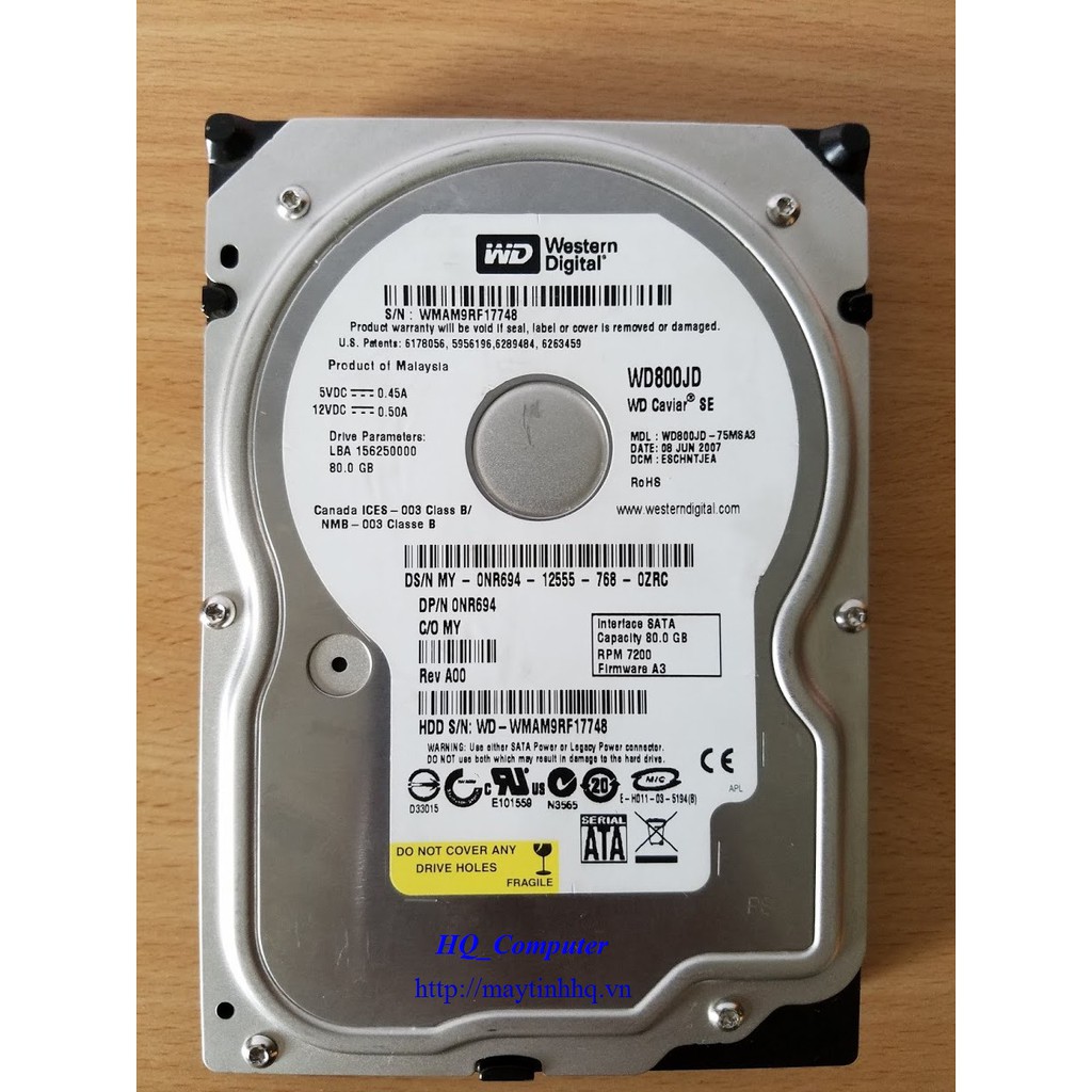Ổ cứng pc tháo máy 80gb-500gb tốt sk 100% . tặng sata