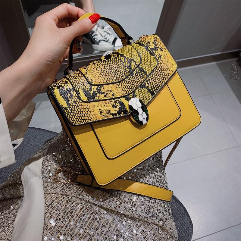 Túi xách da khoá đầu rắn phong cách hàn quốc 2021