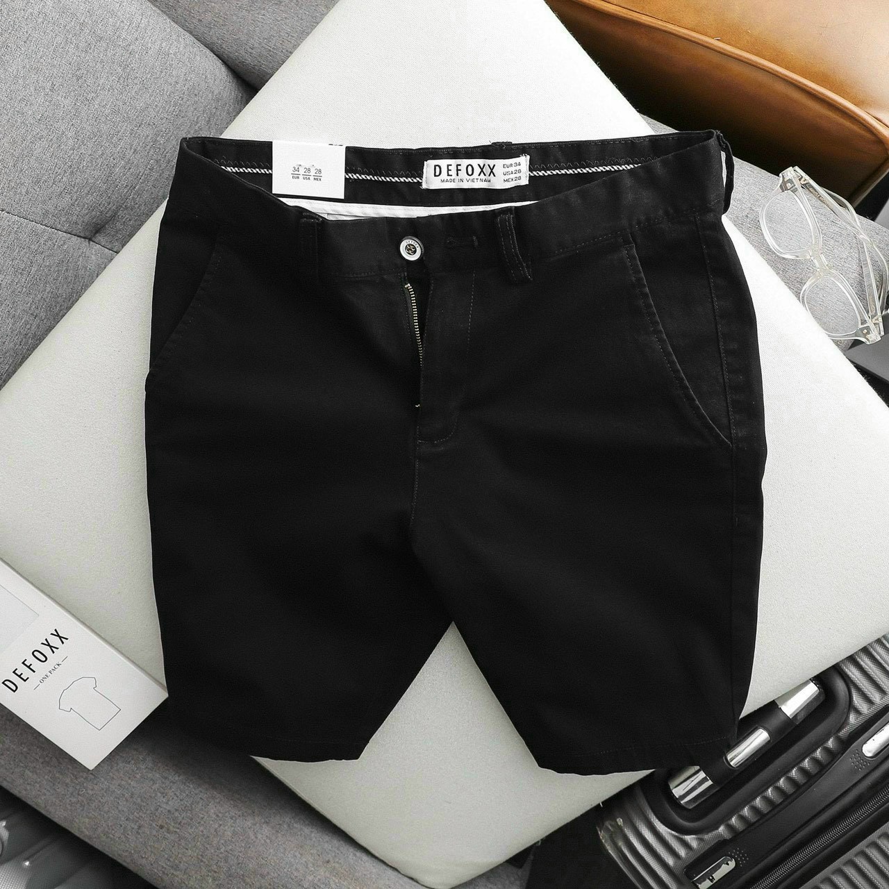 Quần short nam, quần short kaki nam, chất liệu vải kaki trơn mềm mịn có big size, phong cách thời trang tcs