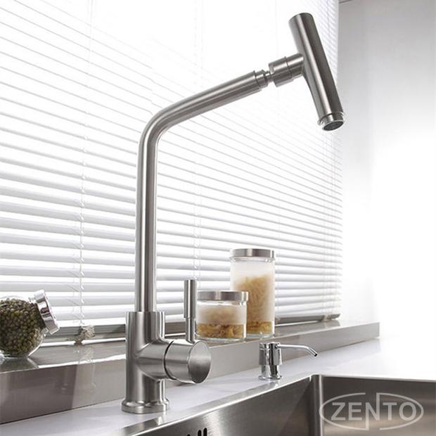 Vòi rửa bát nóng lạnh inox 304 zento sus5566