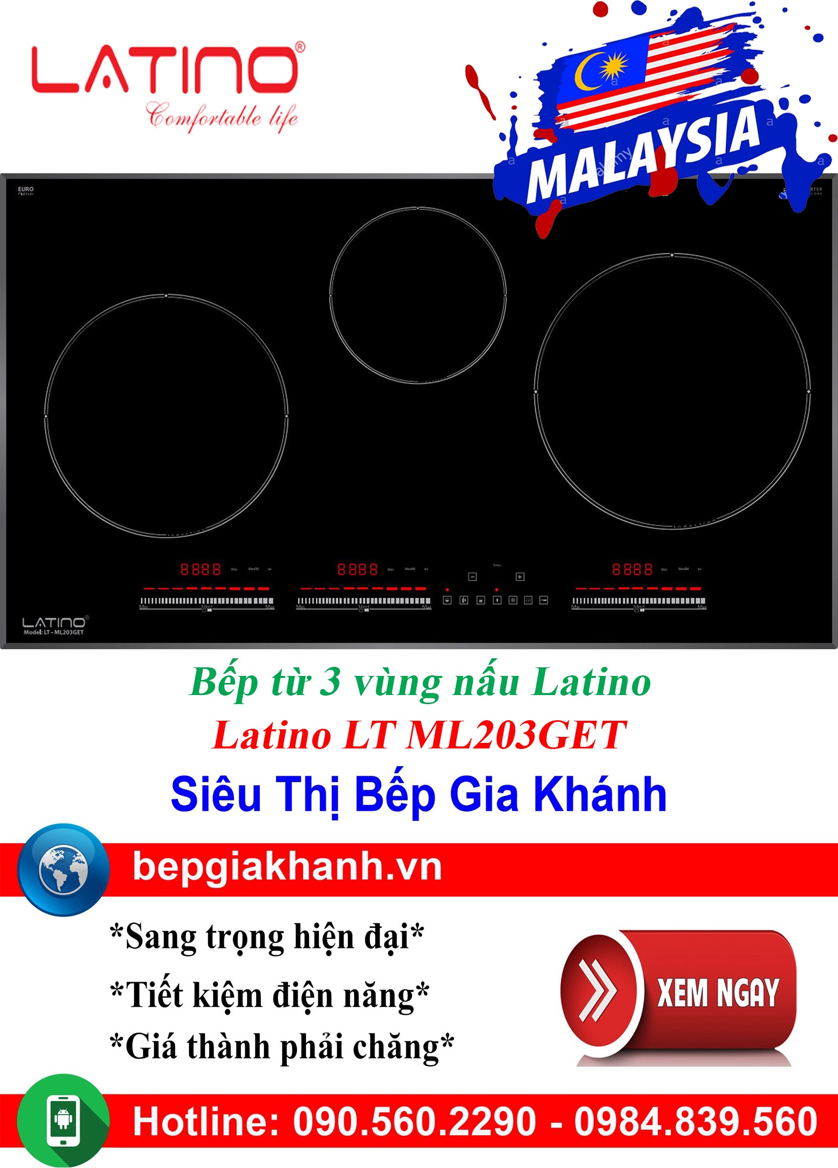 [HCM]Bếp từ đôi Latino LT ML203GET nhập khẩu Malaysia, bếp từ, bếp điện từ, bếp từ đôi, bếp điện từ đôi, bếp từ giá rẻ, bếp điện từ giá rẻ, bếp từ đơn, bep tu don, bep tu