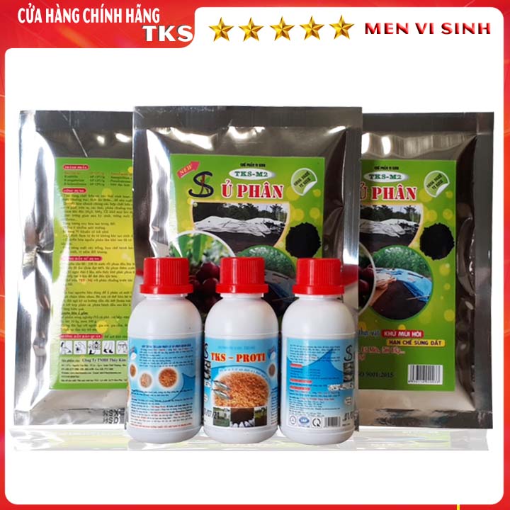 Bộ Men Vi Sinh Ủ Dịch Cá, Bánh Dầu, Đậu Tương TKS_M2 Và Proti