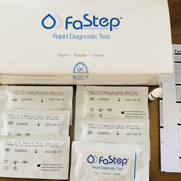 (COMBO 5 TEST) Bộ test nhanh HIV tại nhà Fastep [Che tên sản phẩm]
