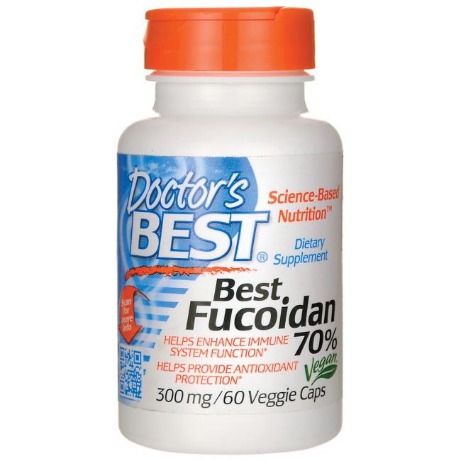 Viên uống ngừa ung thư Doctor's Best Fucoidan 300mg 60 viên - MỸ