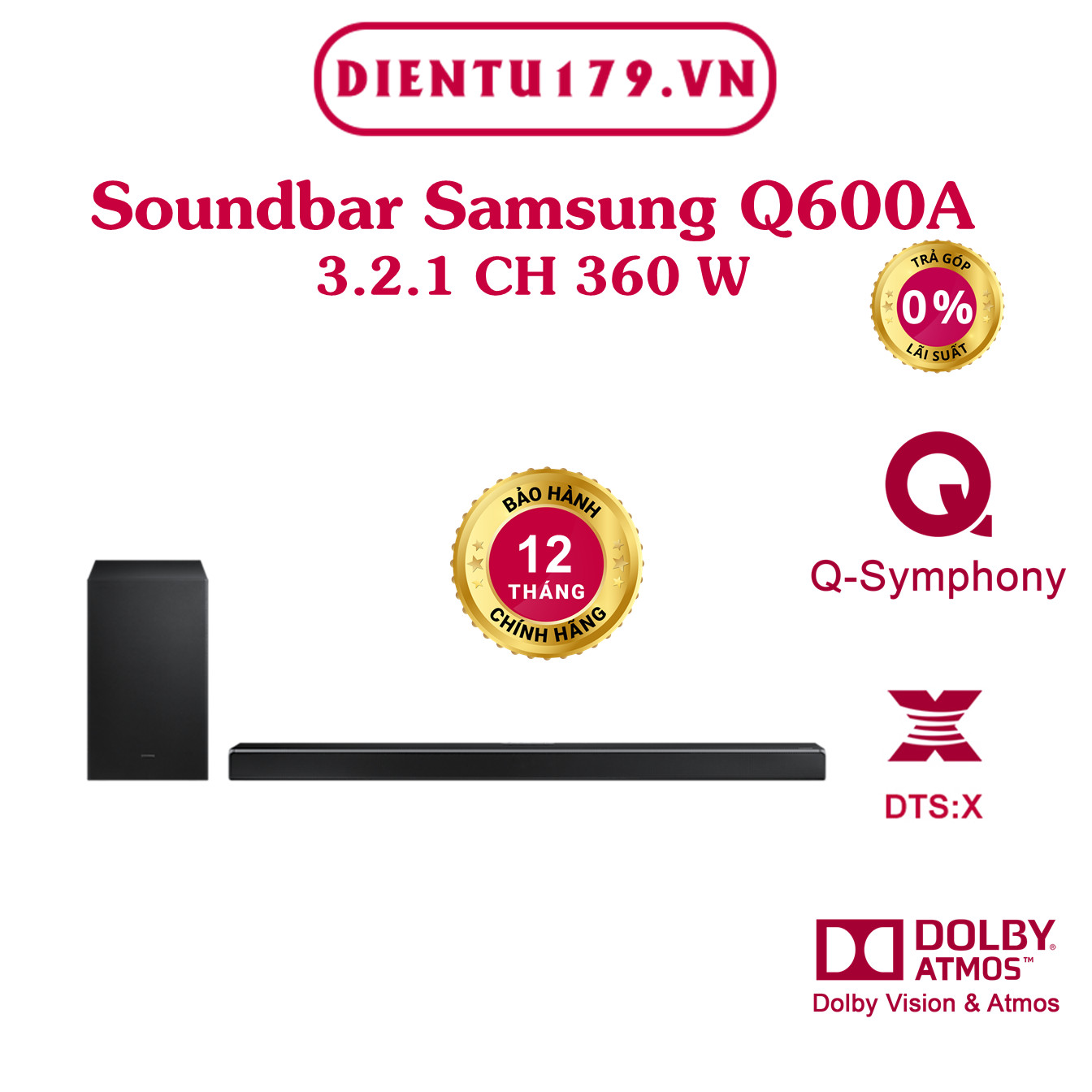 Loa soundbar Samsung HW-Q600A  3.1.2 ch