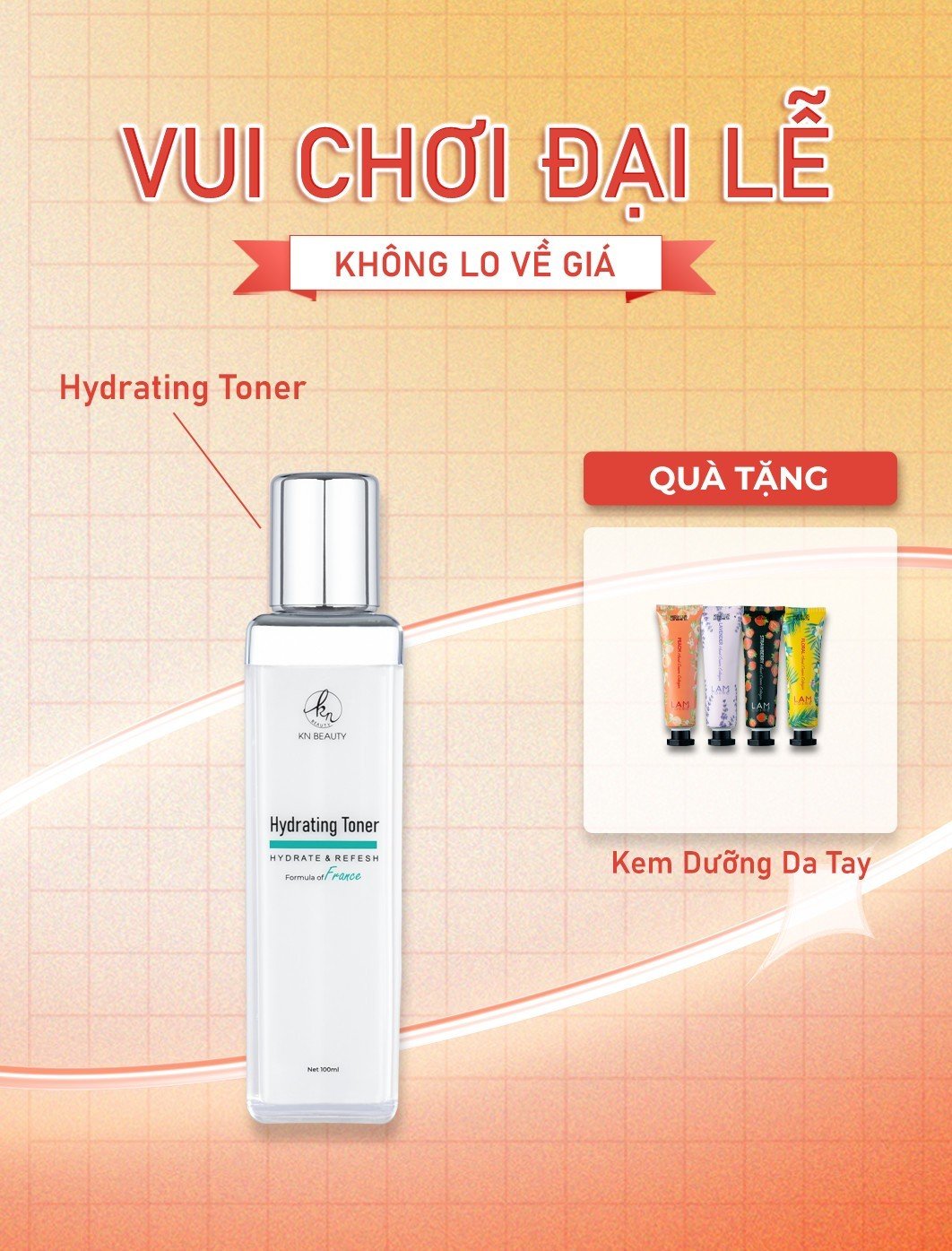 Nước Hoa Hồng Cân Bằng Da Toner - Hydrating Toner 100ML làm dịu và cấp ẩm vượt trội - knbeautynamda