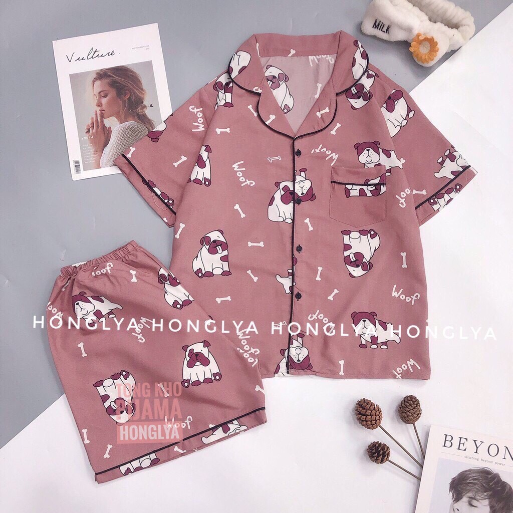 Mẫu mới về Bộ đồ ngủ quần cộc áo cộc , bộ đồ ngủ siêu hot hit