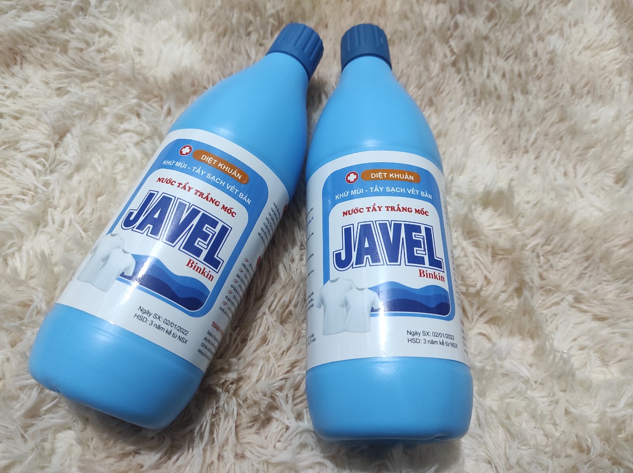 Nước tẩy quần áo javen siêu sạch siêu tiết kiệm - 1 chai 1 lít javen