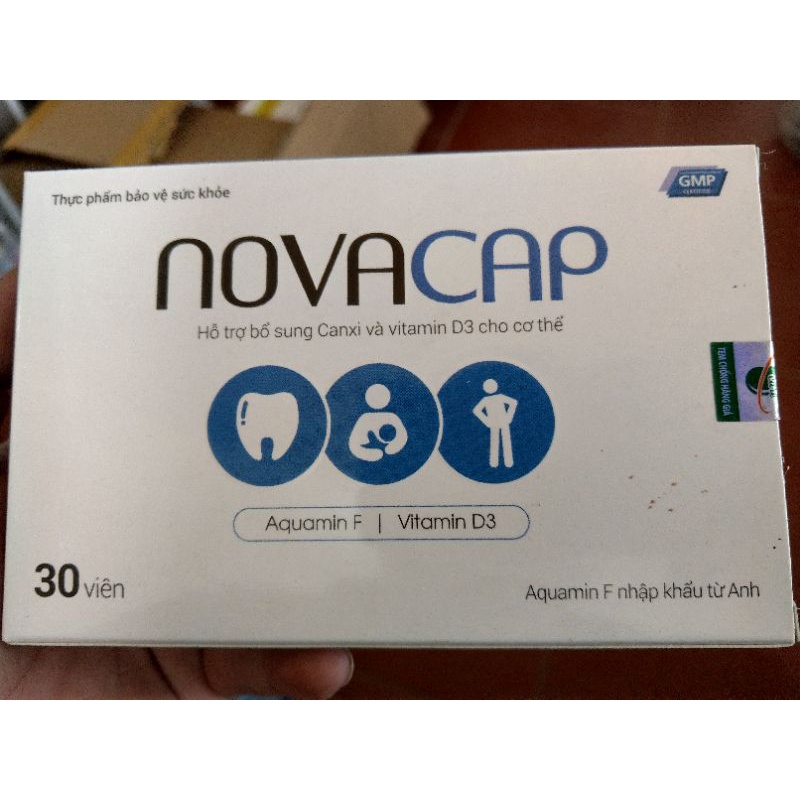 Viên uống Novocap bổ sung canxi vitamin D3