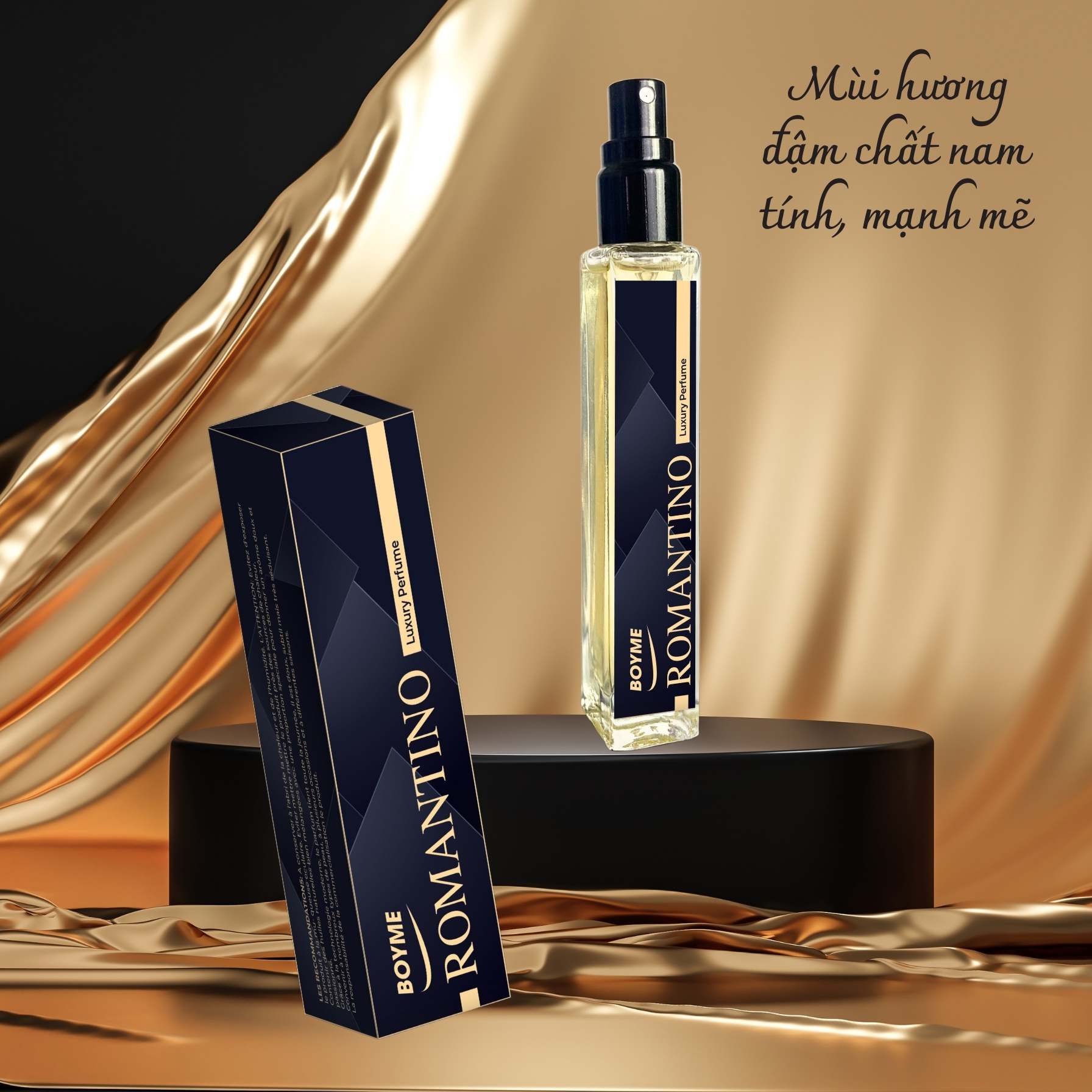 Nước Hoa Nam Chính Hãng Thơm Lâu ROMANTINO 10ml Hiện Đại Hương Thơm Nam Tính Mạnh Mẽ Dạng Xịt Tiện Lợi