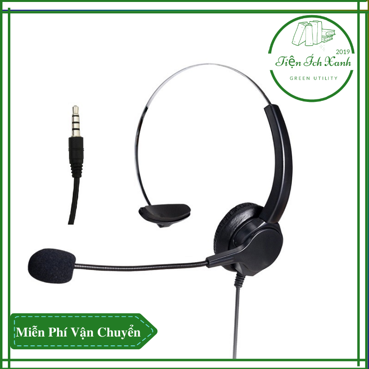 Tai nghe tổng đài viên td29 - tai nghe một tai chuyên dành cho tổng đài viên - có chân cắm rj9 dùng cho điện thoại ip, micro lộc tiếng ồn tốt.