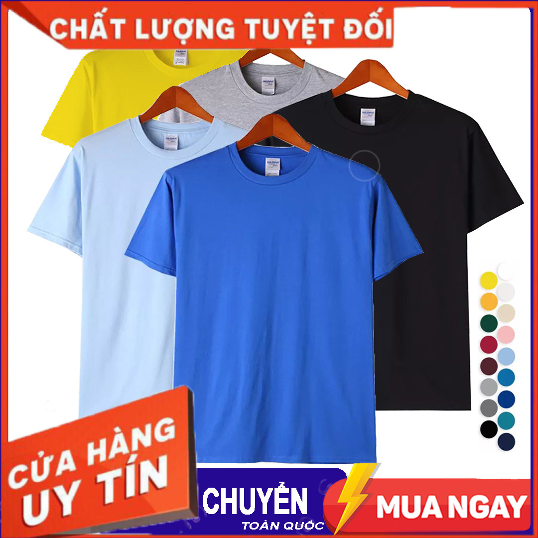 Áo Thun Trơn NamChất Liệu Cotton Thoáng Mát Thoải Mái