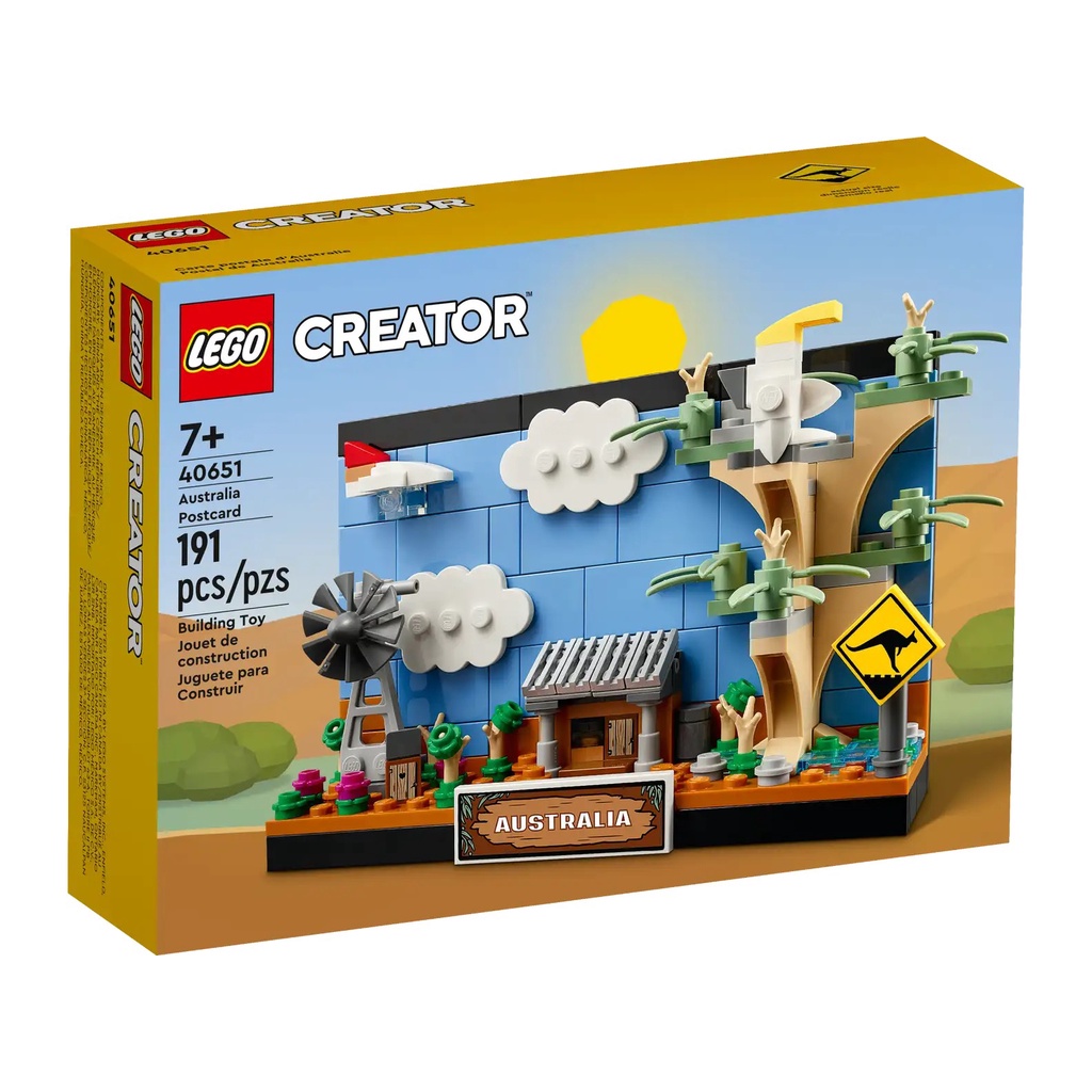 Lego 40651 australia postcard - bưu thiếp úc