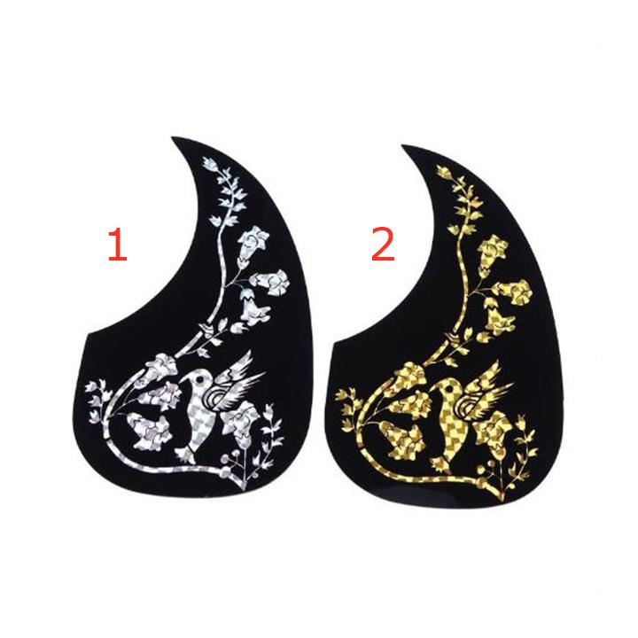 Miếng dán chống xước trang trí đàn guitar hình giọt nước bạc
