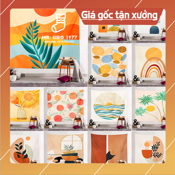 [HCM][LSP33.A]Tranh vải treo tường decor vintage ️??️??️??[SIÊU SALE][SIÊU ĐẸP]️??️??️??Thảm treo tường trang trí phòng ngủ