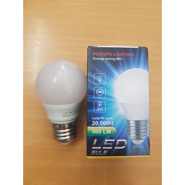 Bóng led 5w a/s trắng, vàng