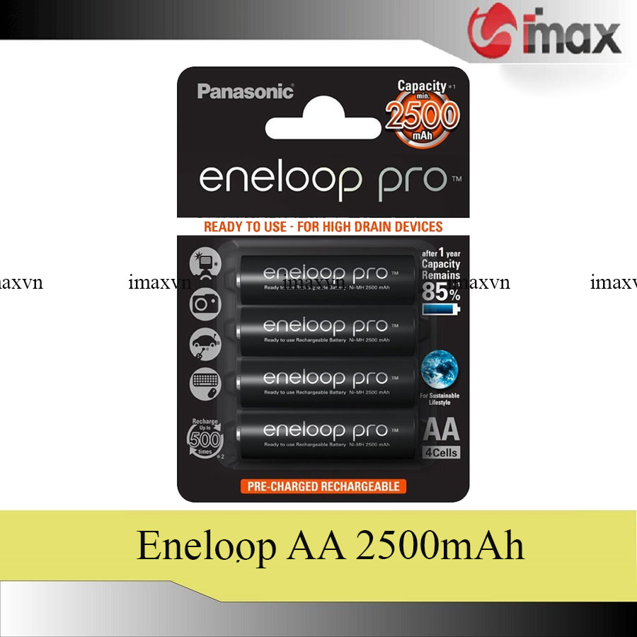 Pin sạc AA - Panasonic - Eneloop Pro 2500mah