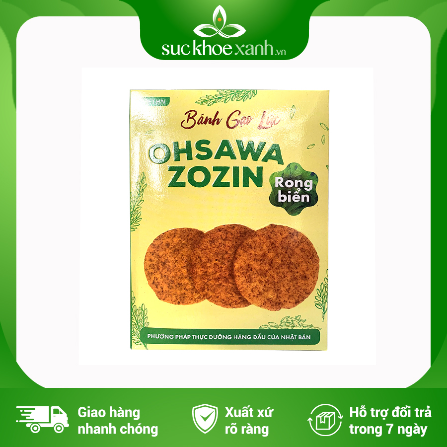 Bánh gạo lứt rong biển Oshawa Zozin