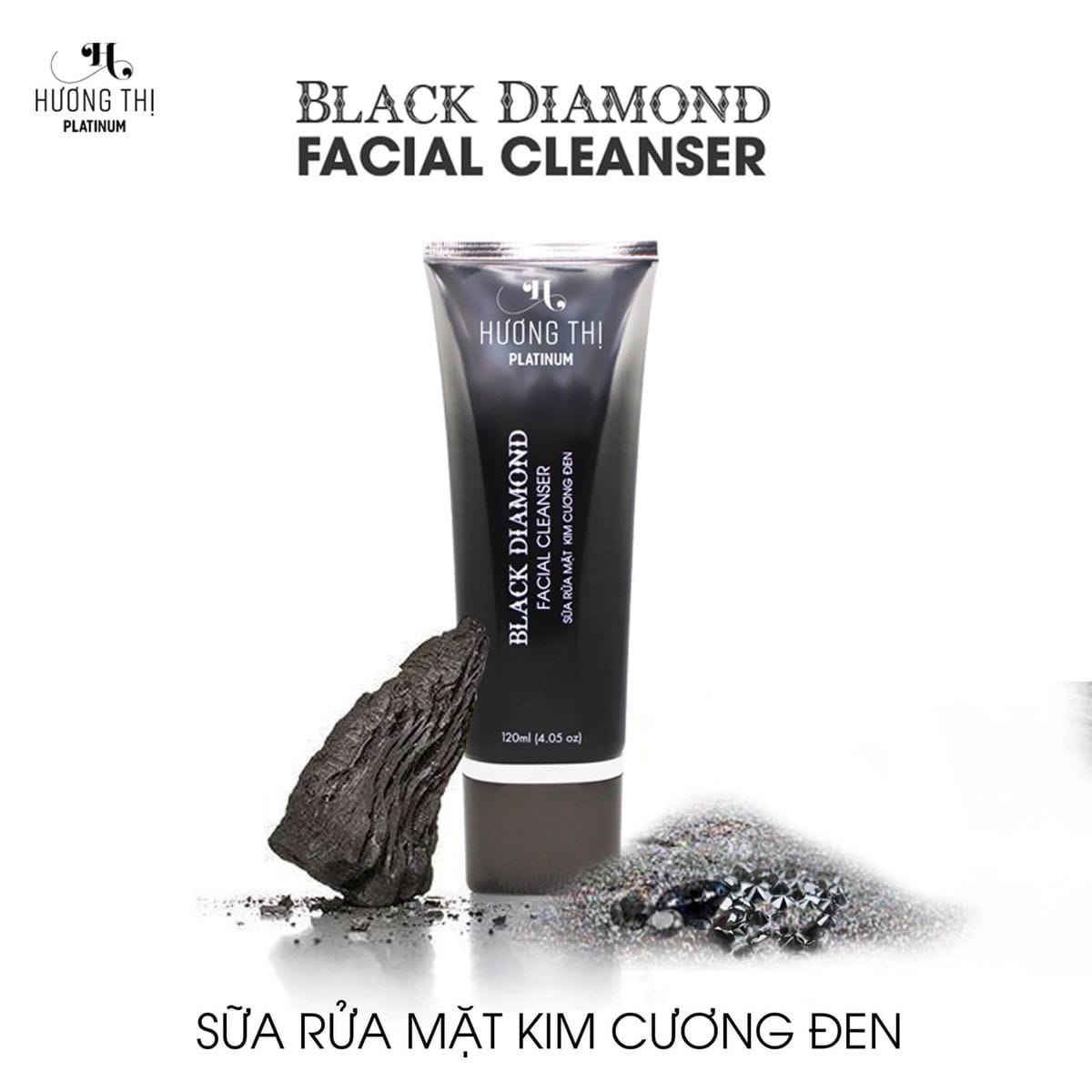 Sữa rửa mặt kim cương đen 120ml - hương thị