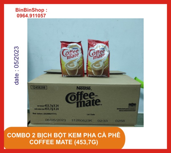 Compo 2 bịch Bột kem pha cà phê coffee mate 453,7G