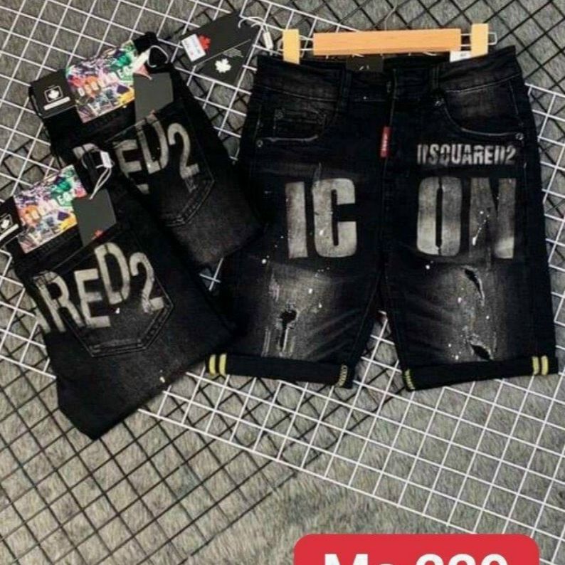 quần short jean nam xanh in thêu logo icon đẹp cá tính, quần bò nam ngắn vải co giãn form vừa kiểu dáng trẻ trung kaystore 28/06