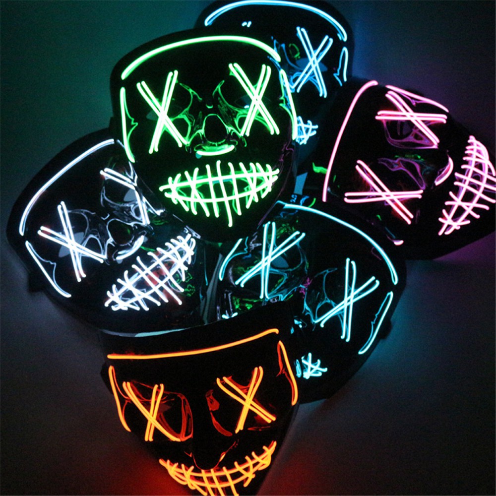 Mặt nạ Hacker thanh trừng, mặt nạ phát sáng hóa trang halloween