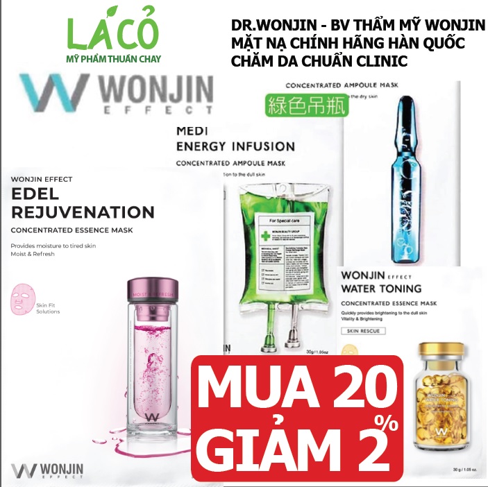 Mặt nạ Wonjin hàn quốc chính hãng mặt nạ wonjin effect mask chăm da chuẩn clinic Dr.Wonjin từ bv thẩm mỹ Wonjin Hàn Quốc