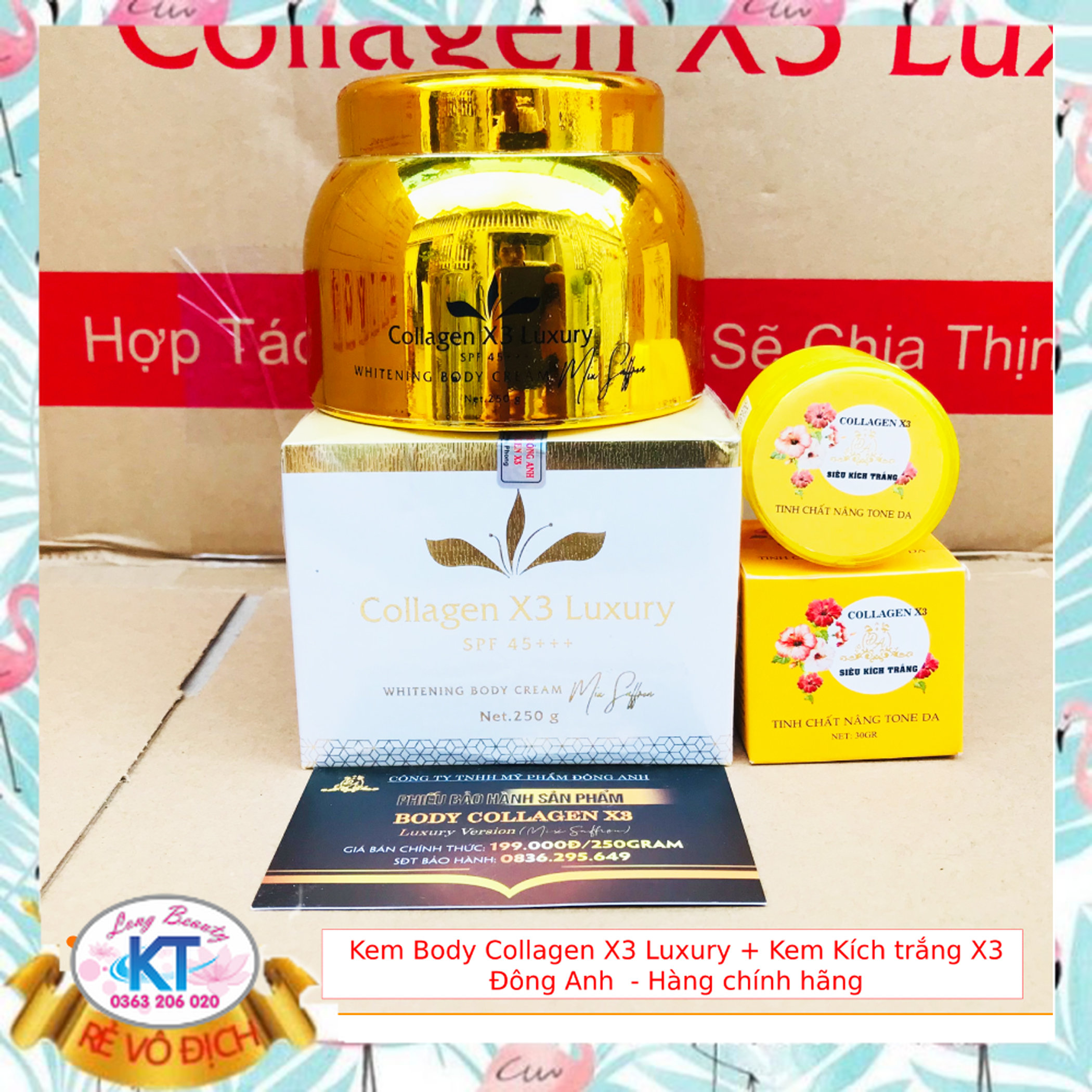 [Team Cào-Chính hãng-Mỹ Phẩm Đông Anh ] Combo Kem Body Luxury Dưỡng Siêu Trắng Collagen làm sạch da toàn thân bằng nước. Để cho vùng da sau khi làm sạch khô thoáng, lấy lượng kem vừa đủ thoa đều và mát-xa nhẹ nhàn