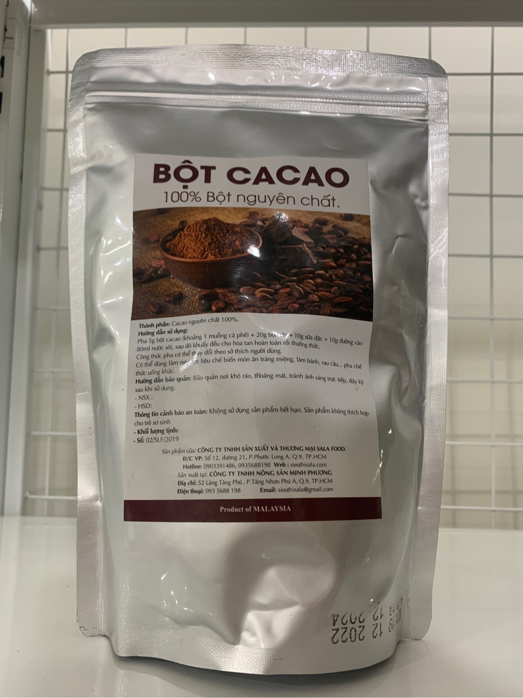 Bột Cacao Favorich Malaysia 500gr