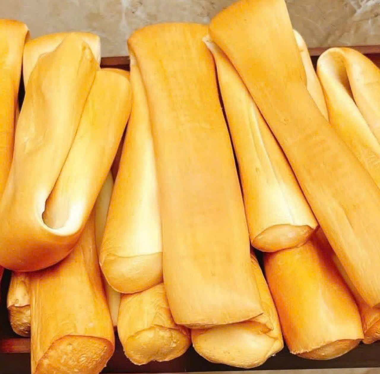 Russian Smoked Cheese - Smoked Cheese with Low Salt Content and Large Fibers. 100g Package