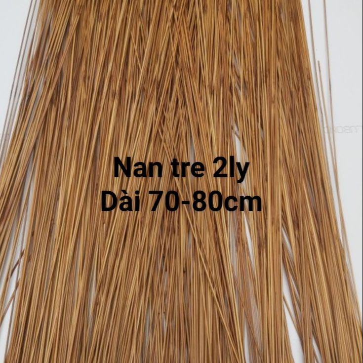 [ FREESHIP 18k cho đơn từ 49k]  Nan tre 2ly dài 70-90cm (Có loại 0,5kg và 1kg). SALARY Nan tre già pull cật nan tre bóng đẹp nan già đã qua xử lý chống mối mọt.