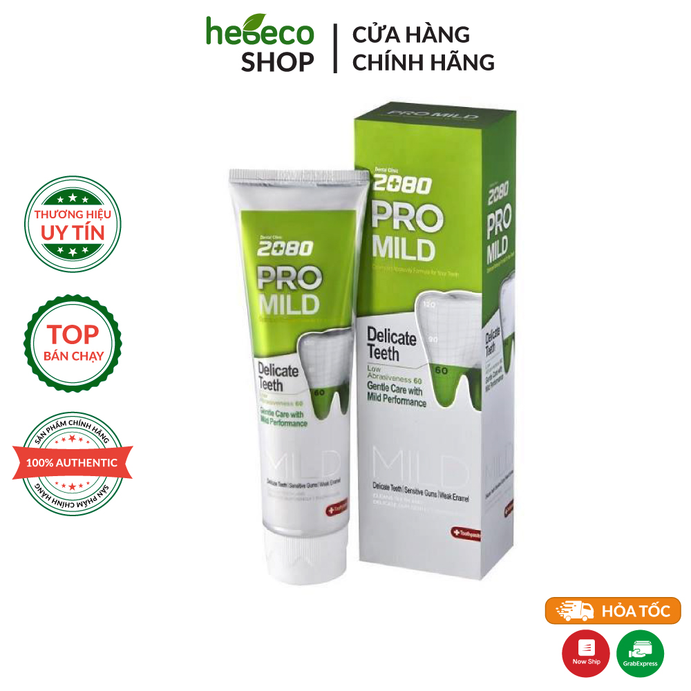 Kem đánh răng cao cấp chuyên biệt chống ê buốt răng nhạy cảm cao 2080 pro mild sensitive 125g - hàn quốc