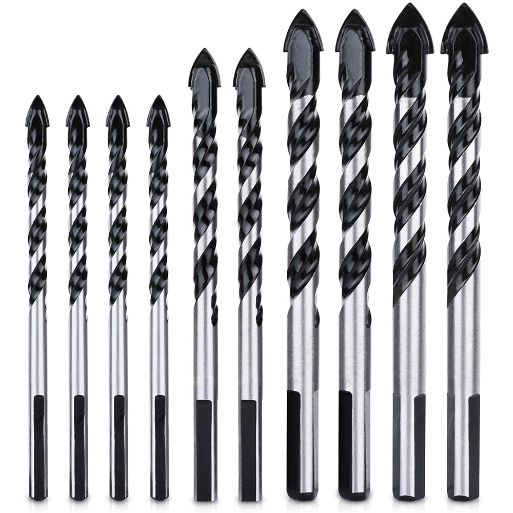 10PCS Masonry Tile Drill Bit Multi 