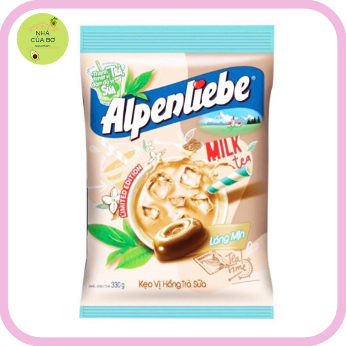 Kẹo Alpenliebe Vị Hồng Trà Sữa Mix Vị Trà Bưởi