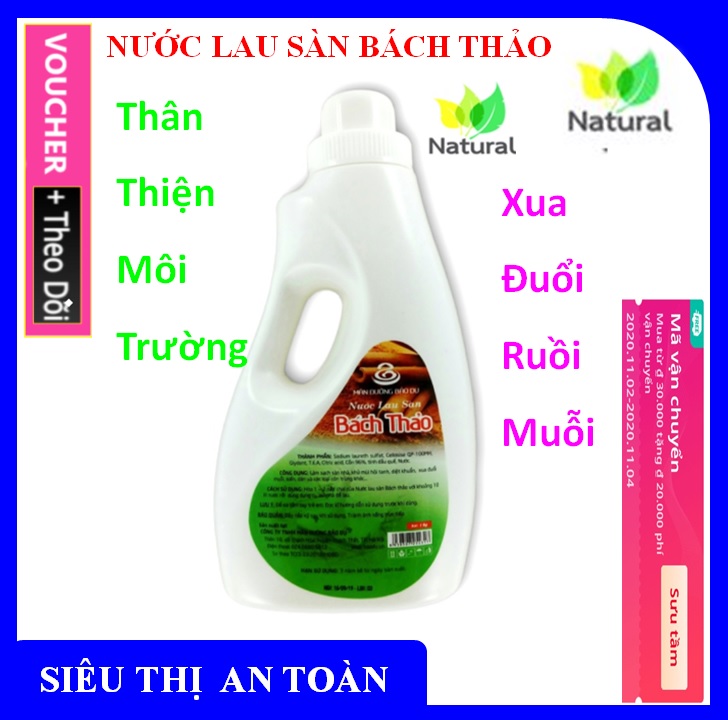 Nước lau sàn Bách Thảo hương quế xua đuổi muỗi côn trùng hương quế - Chai 01 kg