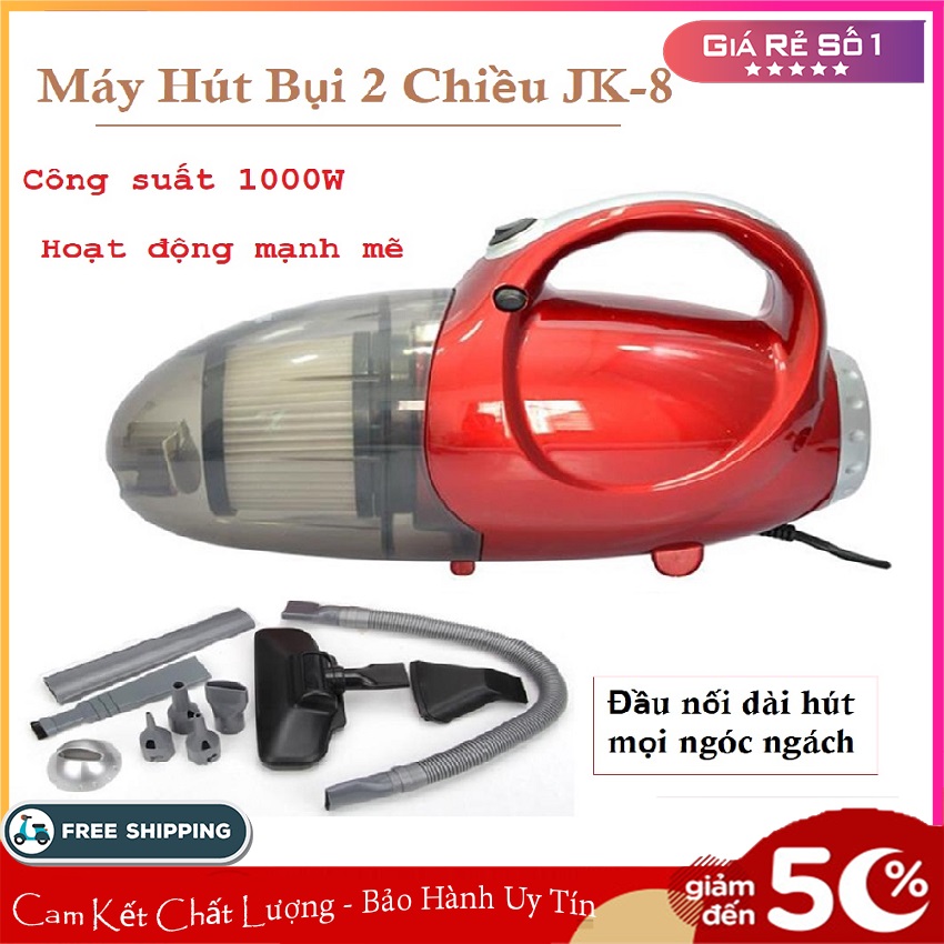 Máy hút bụi 2 chiều thổi & hút jk-08 - công suất 1000w hút siêu nhanh, siêu sạch, sử dụng an toàn - may hut bui, máy hút bụi mini, máy hút bụi cầm tay - bh lỗi 1 đổi 1, sale 50% - bibo store