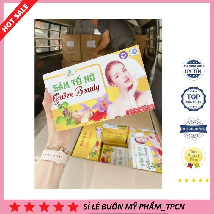 Hộp sâm tố nữ queen beauty giúp giữ dáng đẹp da
