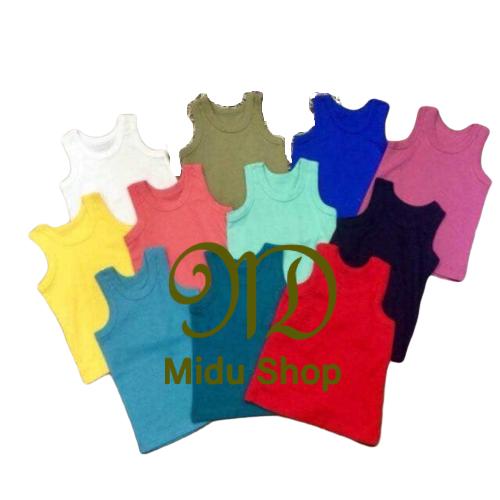 Set 5 áo thun ba lỗ bé trai - hàng lên từ vải xuất dư size 0 -7 cho bé từ 06 - 40 KG - áo ba lỗ bé trai giá rẻ [Midu Shop]. Màu ngẫu nhiên.