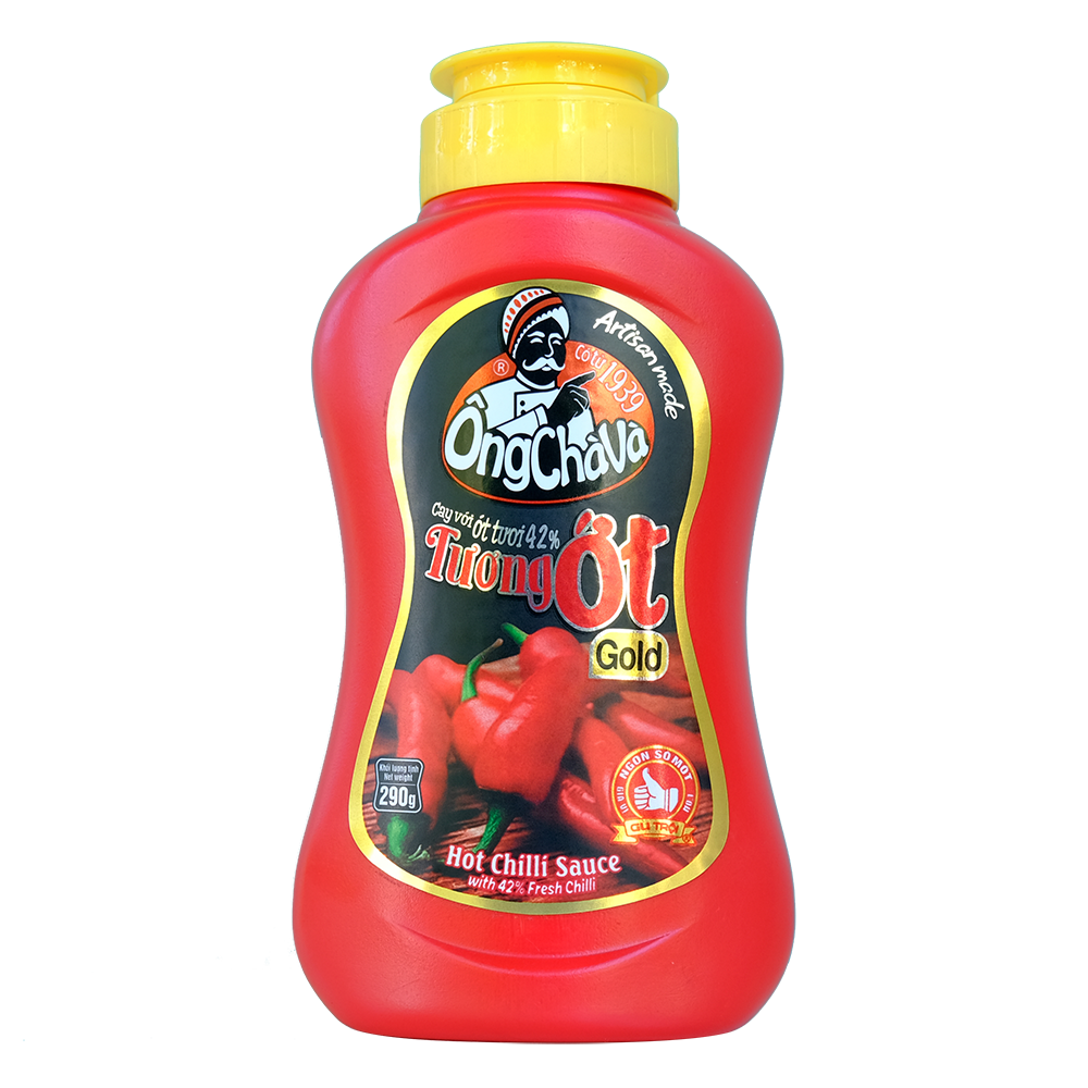 TƯƠNG ỚT GOLD ÔNG CHÀ VÀ 290GR, TƯƠNG ỚT CHẤM, ĂN PHỞ, CAY THƠM ĐẠM ĐÀ