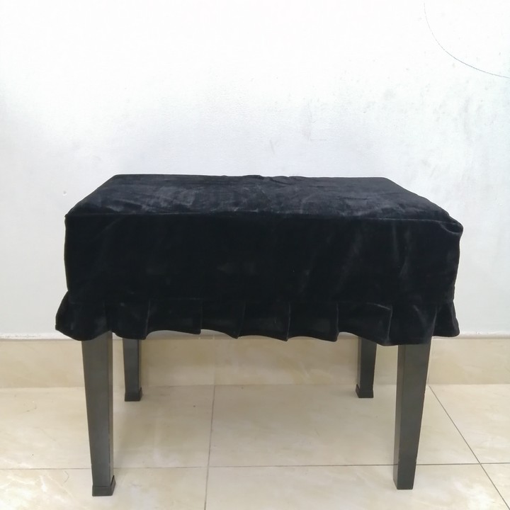 [HCM]Khăn phủ ghế đàn Piano cơ Piano điện nhung đen cao cấp