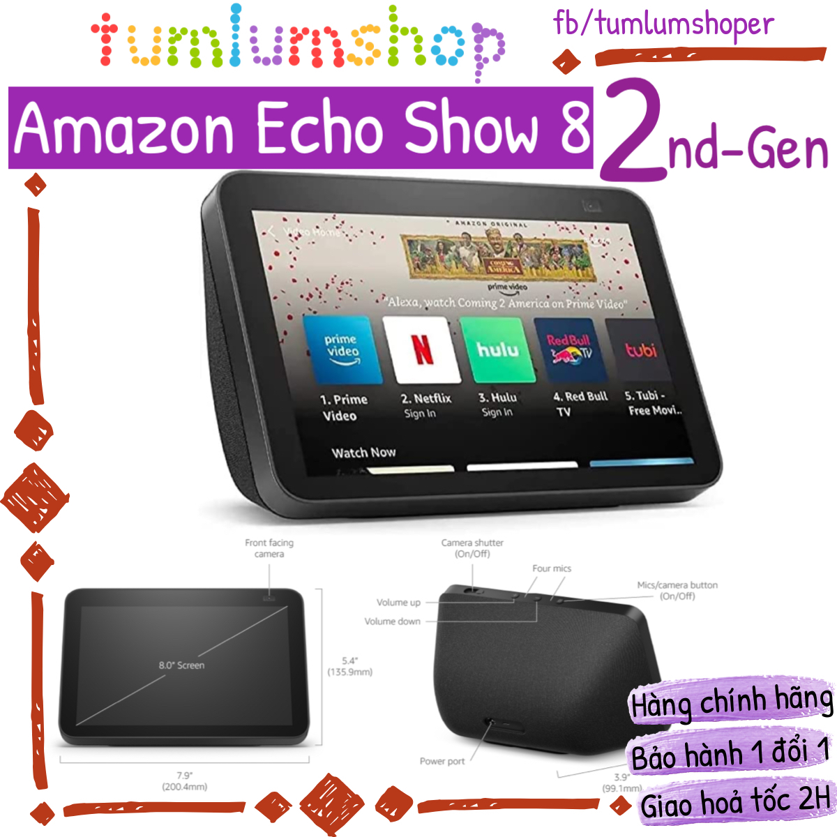 Màn hình thông minh Amazon Echo Show 8 Gen 2