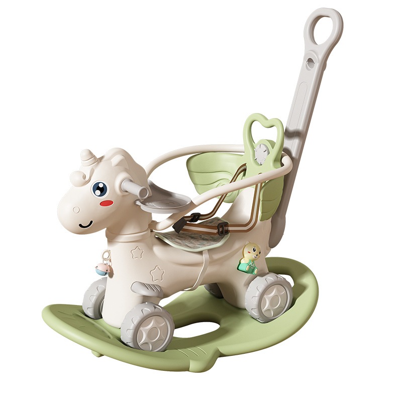 [rẻ vô địch] NGỰA BẬP BÊNH CAO CẤP CÓ BÁNH XE - CÓ NHẠC - NGỰA CHÒI CHÂN CHO BÉ